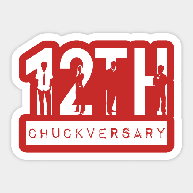 12th Chuckversary Sticker by insidethetardis